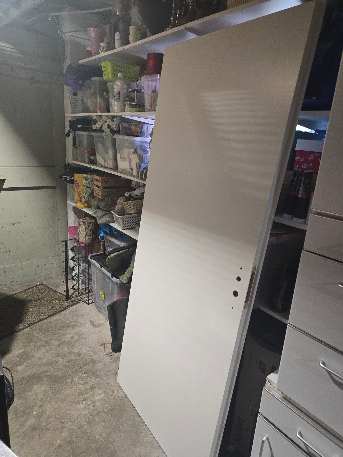 Witte binnendeur, gebruikt, met lichte beschadiging, Ophalen, Gebruikt, 80 tot 100 cm, Binnendeur