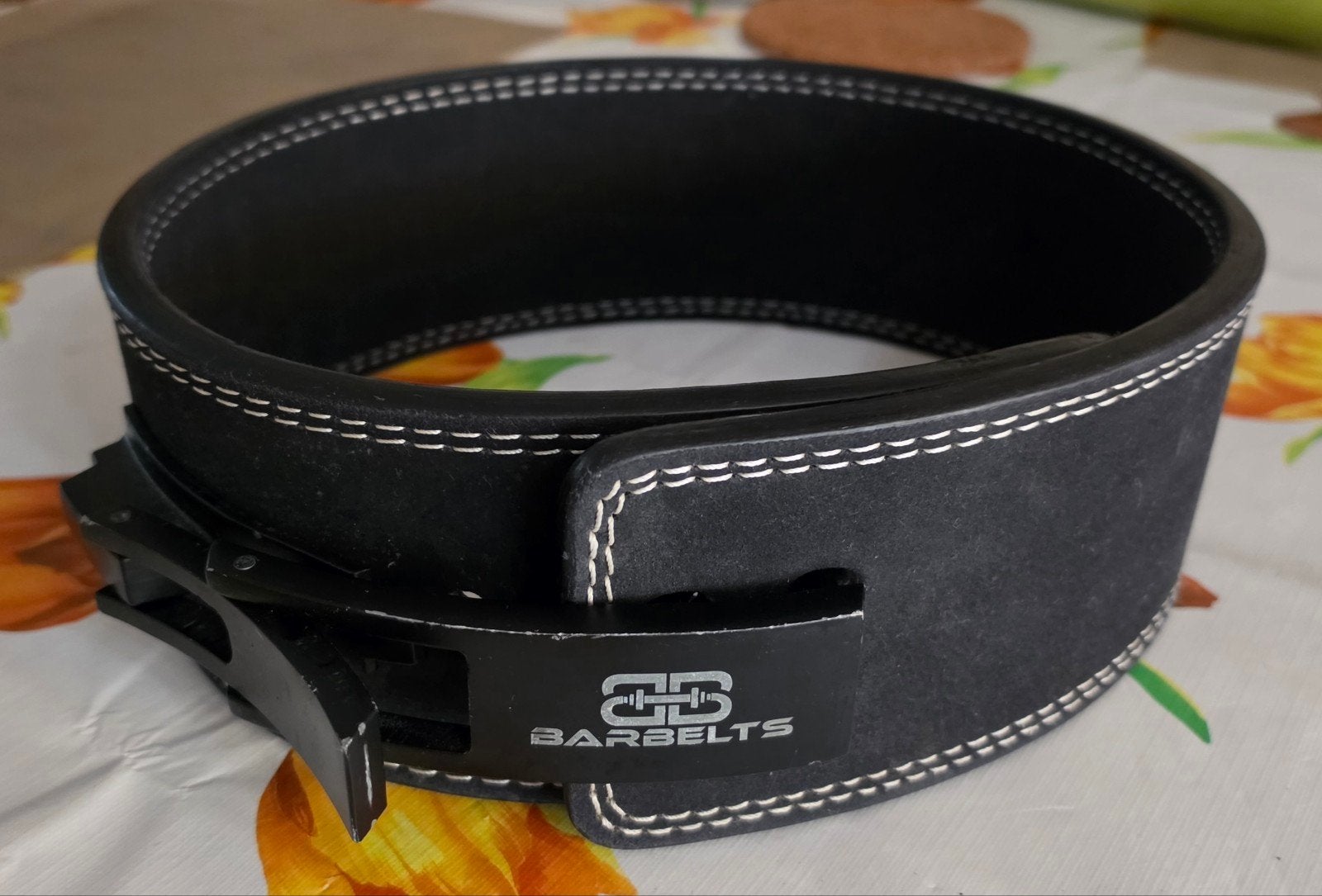 Barbelts Powerlifting Lever Belt - Lengte 100 cm, Sport en Fitness, Ophalen of Verzenden, Zo goed als nieuw, Buik, Overige typen