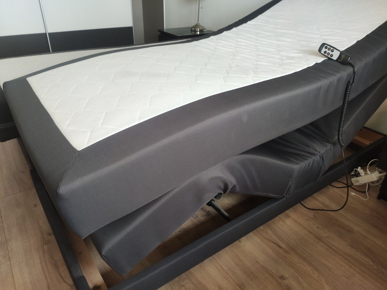 Elektrisch instelbare boxspring 180x200, Ophalen, Tweepersoons, 180 cm