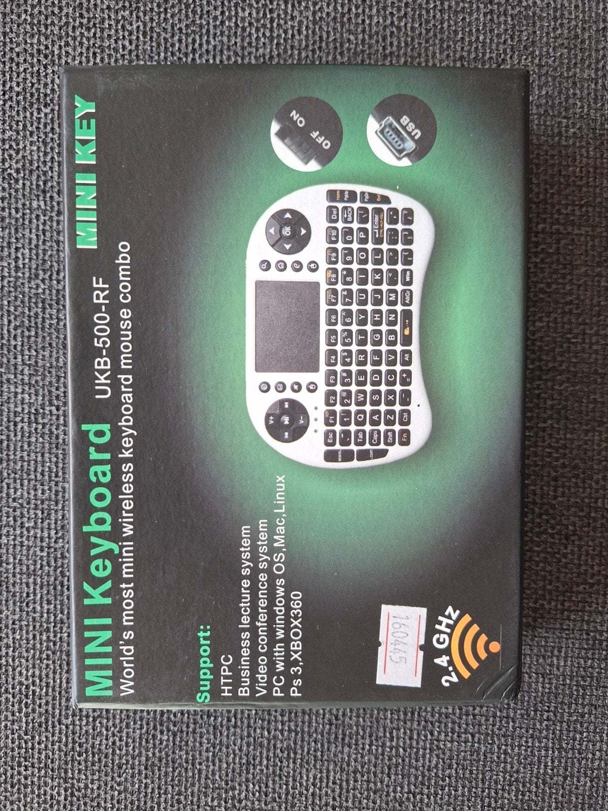 Mini draadloos toetsenbord met touchpad - UKB-500-RF, Mini Keyboard, Toetsenbord en muis-set, Overige typen, Nieuw
