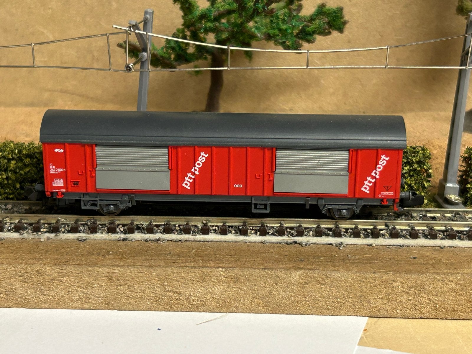 Roco PTT Post Wagon - Zo goed als nieuw (3 stuks), Overige merken, Gelijkstroom of Wisselstroom, Wagon, Ophalen of Verzenden