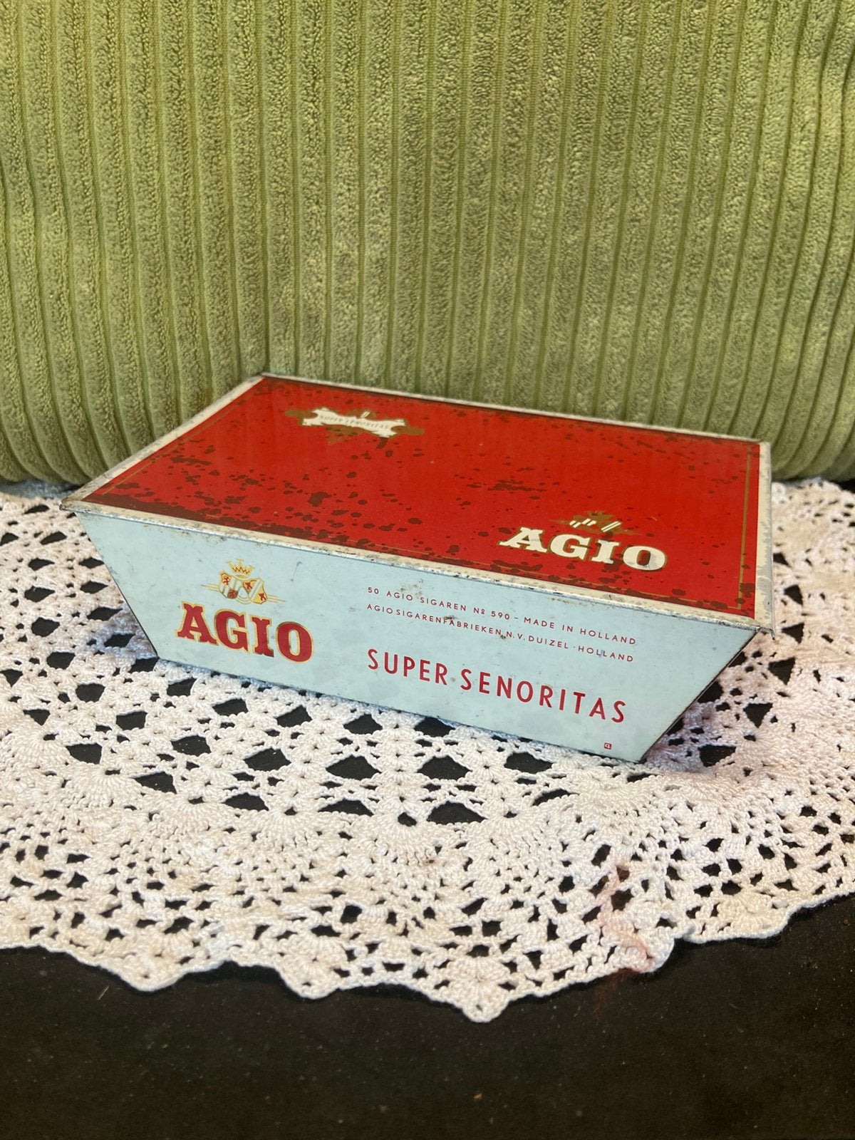 Vintage sigaren blik Agio (130426), Verzamelen, Ophalen of Verzenden, Gebruikt, Overige