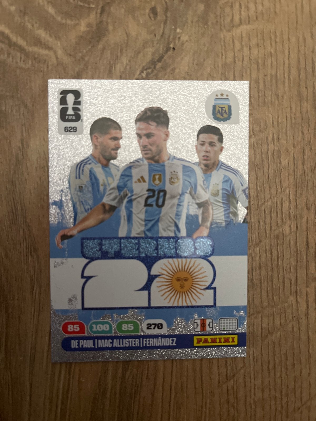 Panini FIFA 2026 eternos 629 - De Paul, Mac Alli, Ophalen of Verzenden, Nieuw, Buitenlandse clubs, Spelerskaart