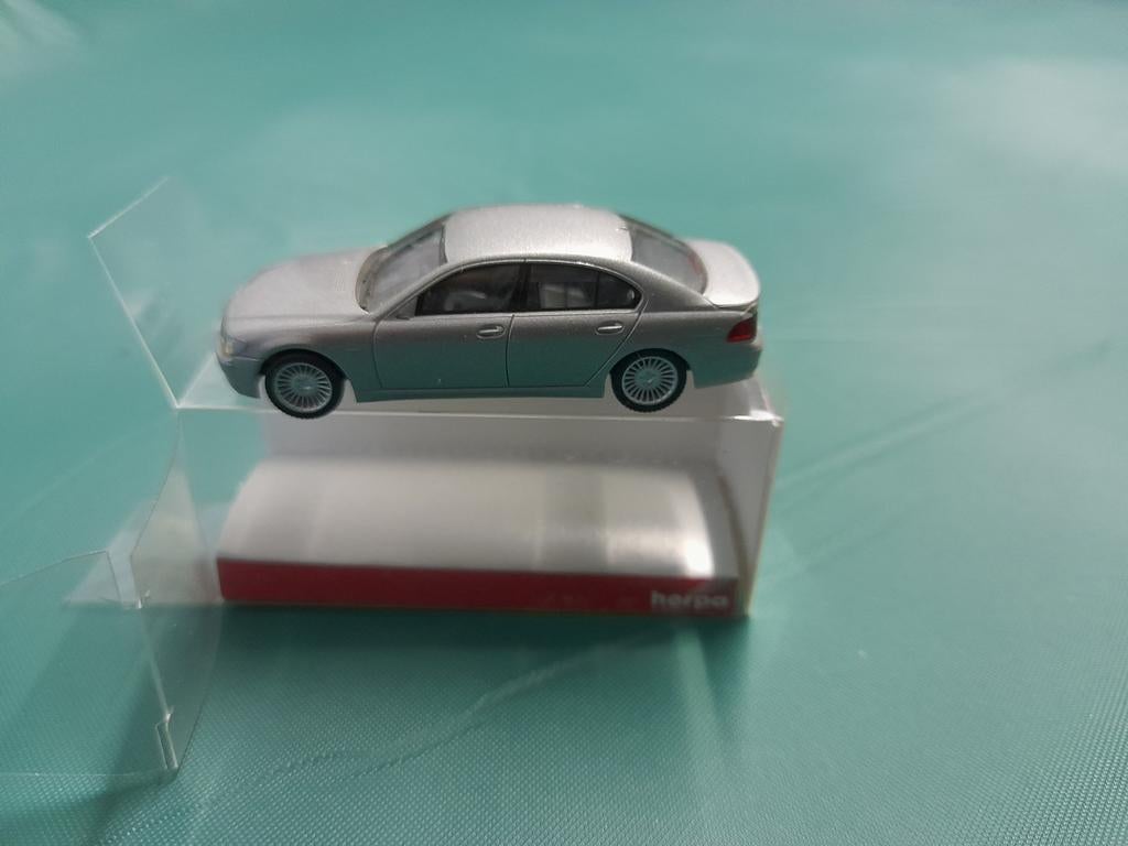 Herpa BMW 7-serie '05 TM - Zilveren Miniatuur Auto, Ophalen of Verzenden