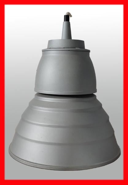 Industriële Aluminium kleurig hanglamp Ansorg, Ophalen, Zo goed als nieuw, Industriële look, Overige materialen