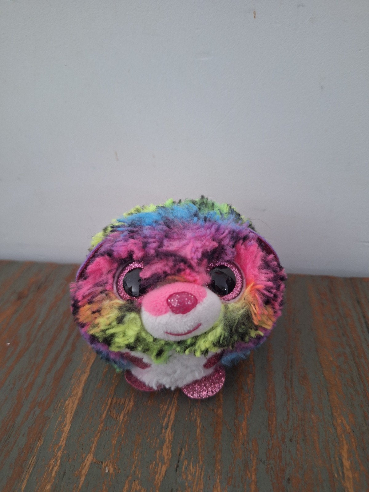TY knuffel Dotty 8 cm, Overige typen, Zo goed als nieuw, Meerkleurig, Wasbaar