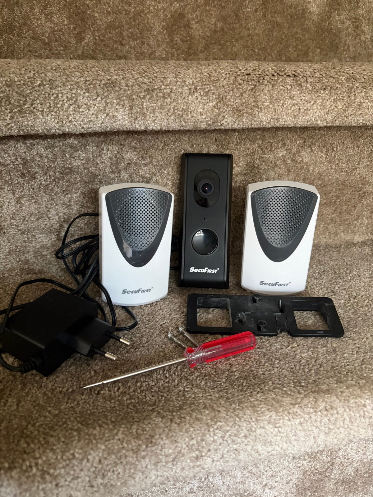 SecuFIRST DID701DBB Wi-Fi Deurbel met Camera en Chime, Huis en Inrichting, Ophalen of Verzenden, Bewegingsdetectiesensor, Zo goed als nieuw