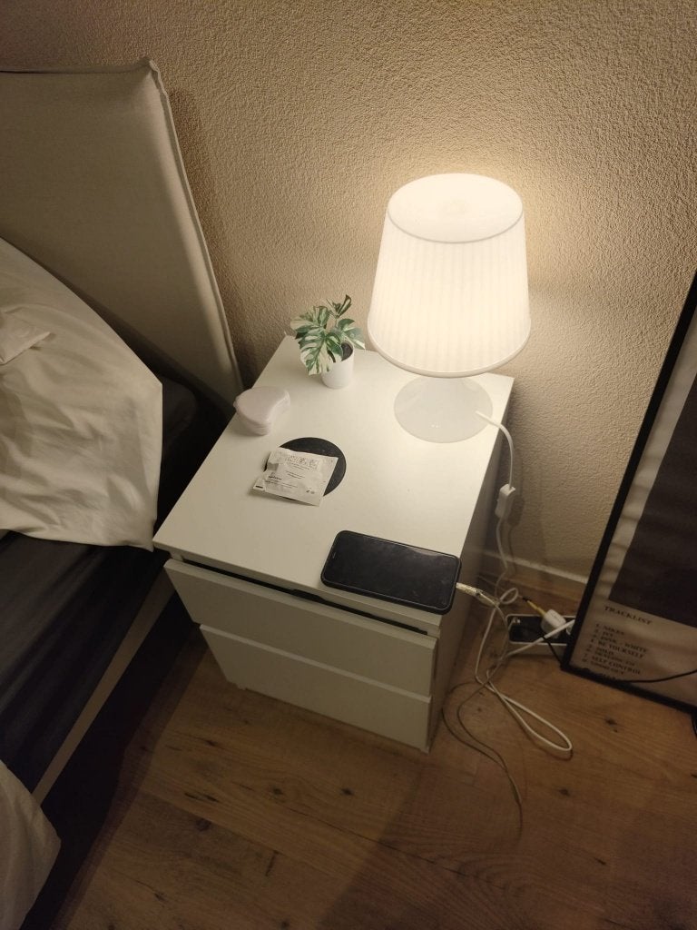 MALM Ladekast 2 lades, wit, 40x55 cm Drawer Night cabinet, Minder dan 45 cm, Ophalen of Verzenden, Zo goed als nieuw, 70 cm of meer