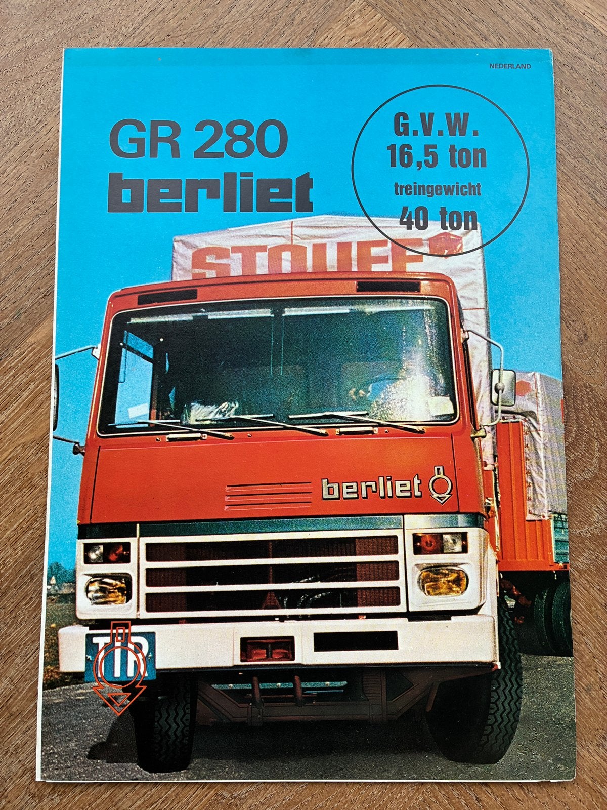 Berliet GR 280 brochure, Verzenden, Zo goed als nieuw, Overige merken