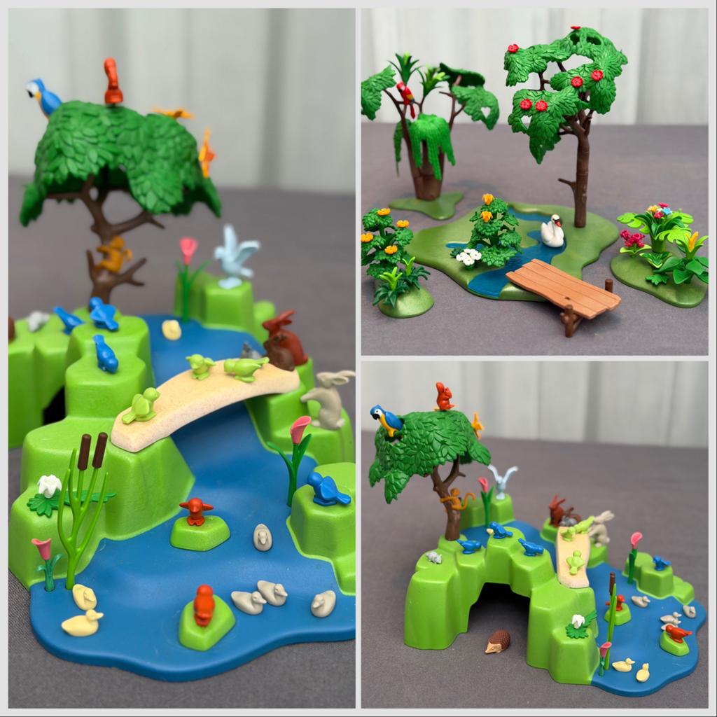 Playmobil parken met dieren en bomen, Ophalen of Verzenden, Gebruikt