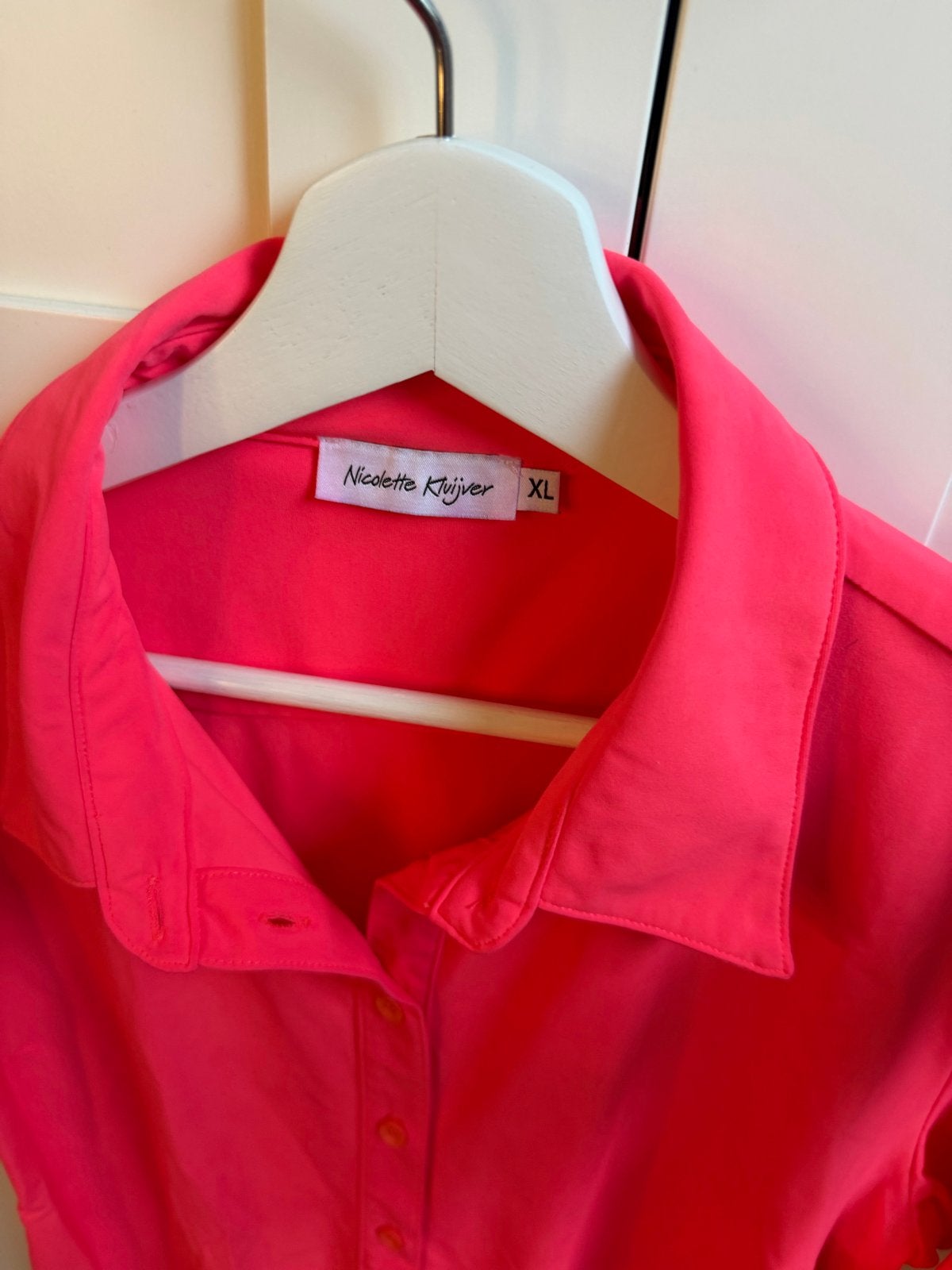 Nicolette Kluijver Travelstof Blouse XL - 1x Gedragen, Maat 46/48 (XL) of groter, Ophalen of Verzenden, Zo goed als nieuw, Korte mouw
