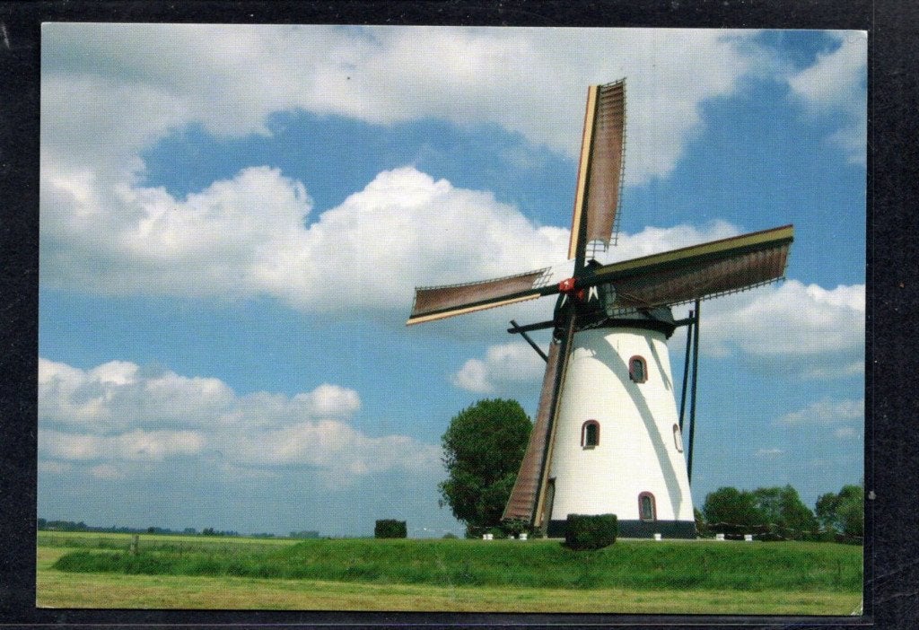 Korenmolen De Witte Molen te Meeuwen., Ophalen of Verzenden, 1980 tot heden, Ongelopen, Noord-Brabant