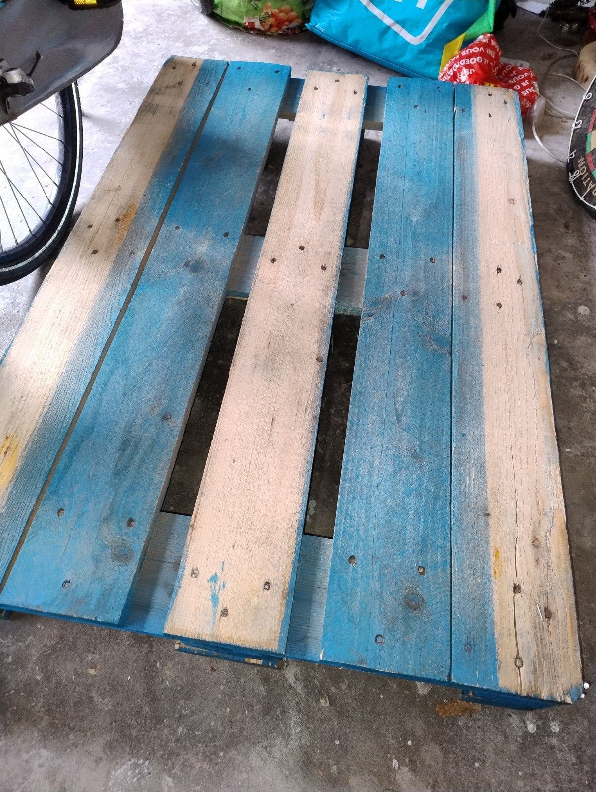 Gebruikte pallet, Ophalen, Gebruikt, 50 mm of meer, Pallet