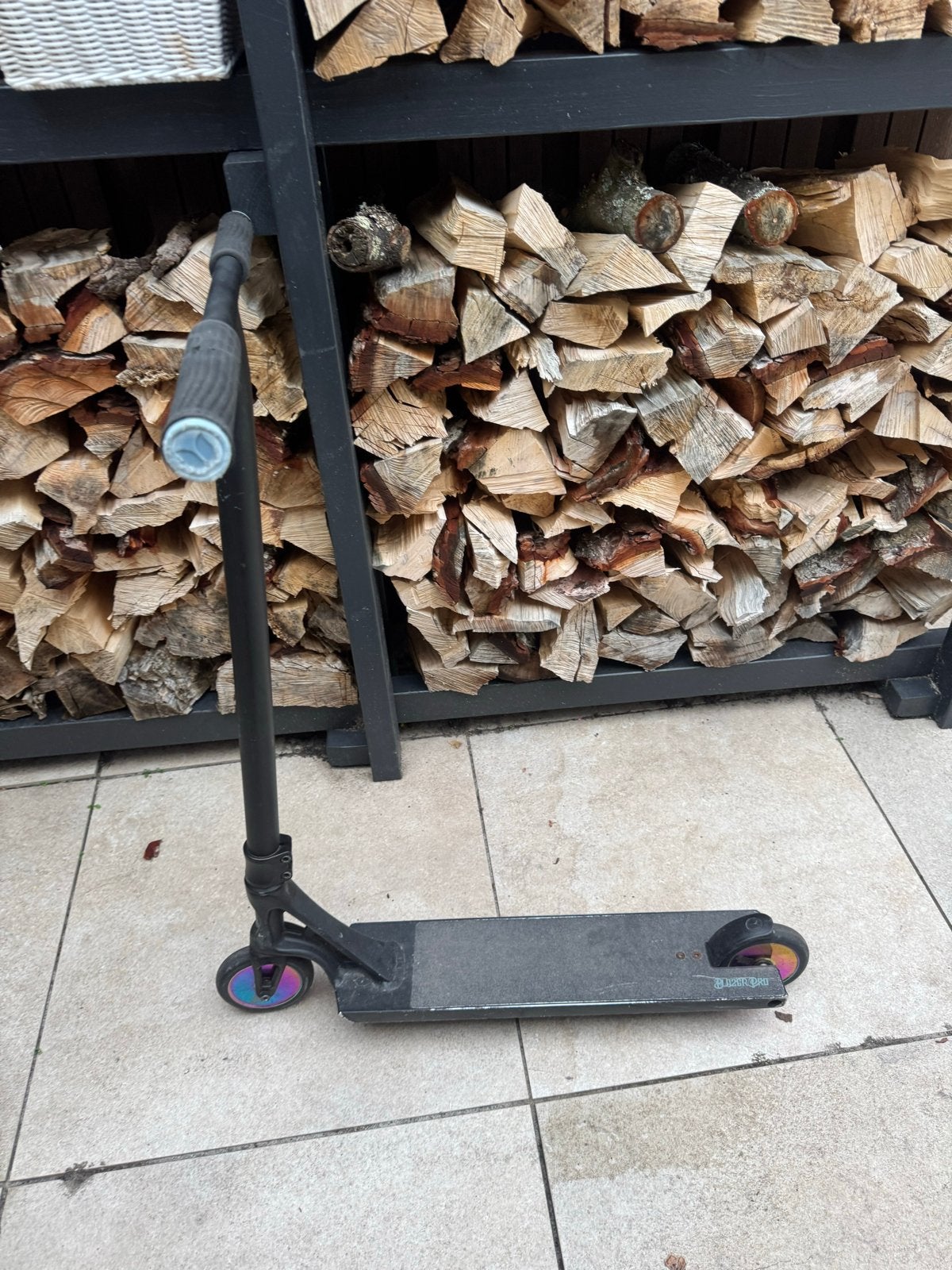 Custom Stuntstep Samcity - Breed Dek, Nieuwe Wielen, Fietsen en Brommers, Ophalen, Gebruikt, Gewone step