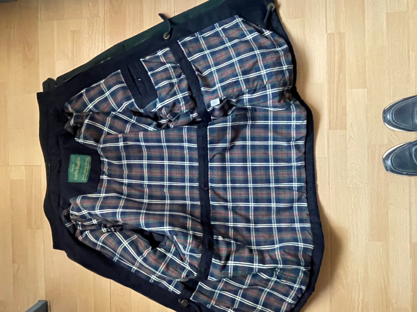 Blauwe winterjas Emilio Sandrini M52, Ophalen of Verzenden, Zo goed als nieuw, Maat 52/54 (L), Blauw