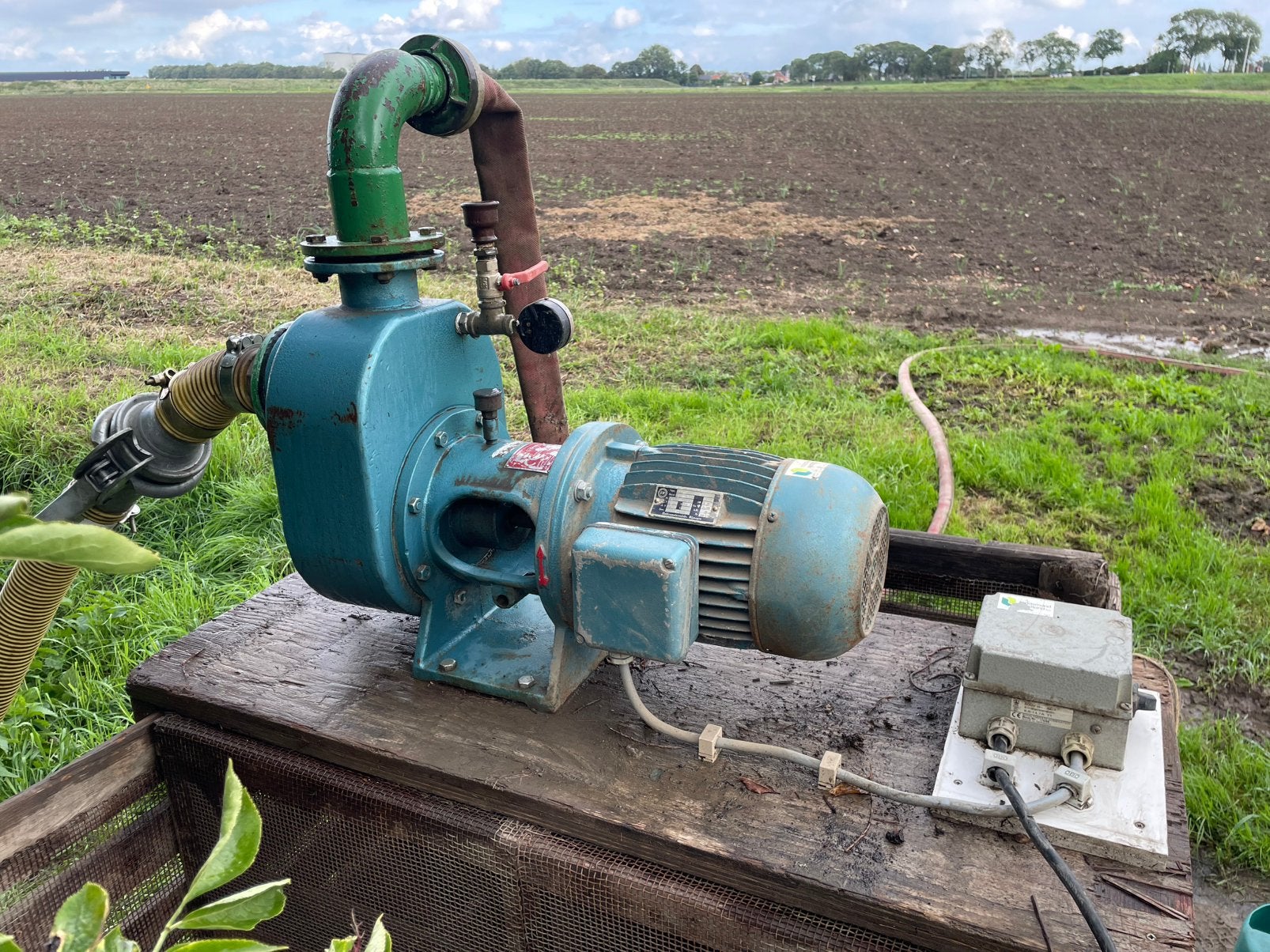 Krachtstroom waterpomp 5.5 kW, Ophalen, Gebruikt, Elektrisch, Beregeningspomp