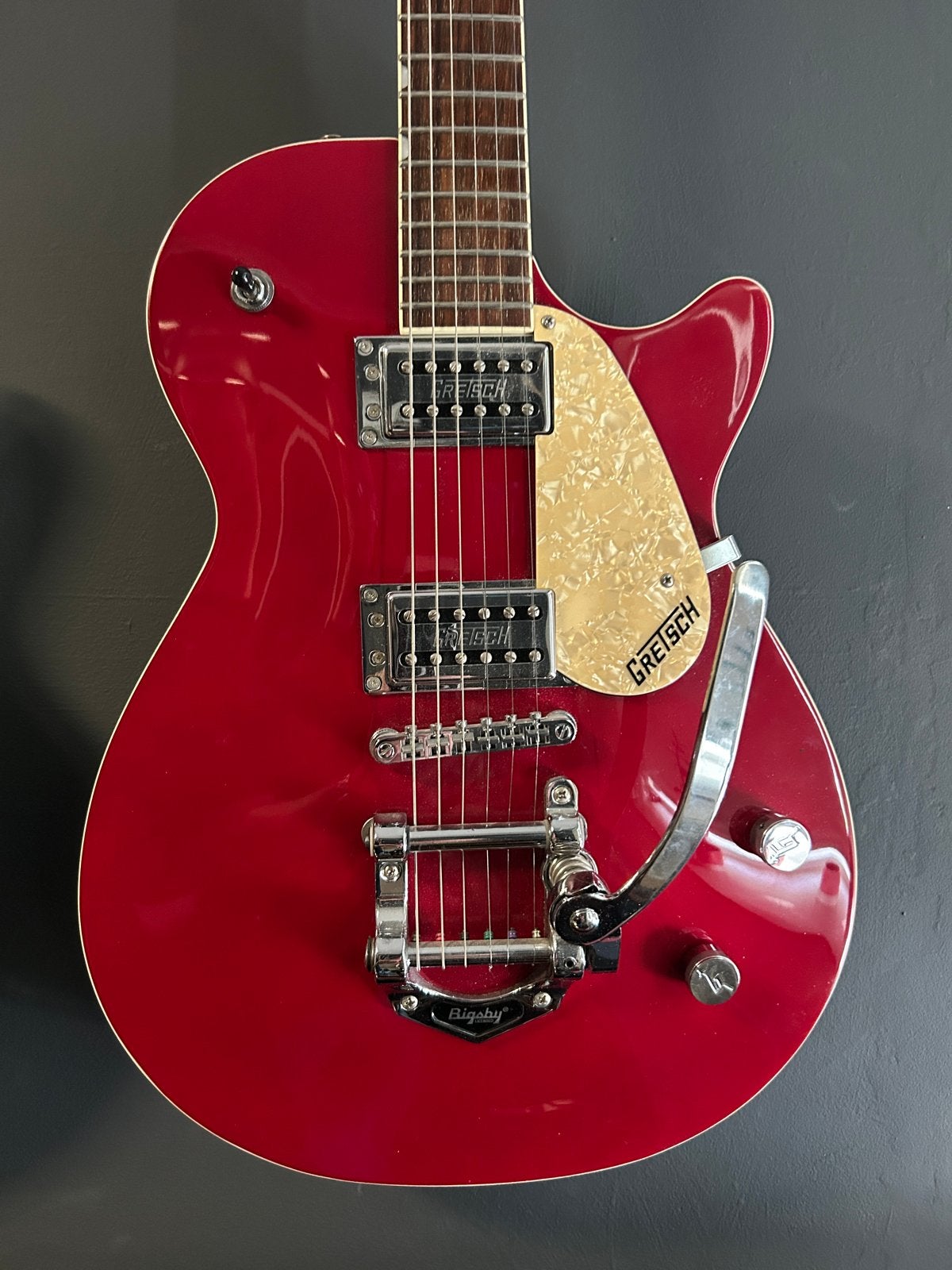 Gretsch Electromatic G5421 Jet Club Firebird Red met Bigsby, Ophalen, Zo goed als nieuw, Solid body, Overige merken