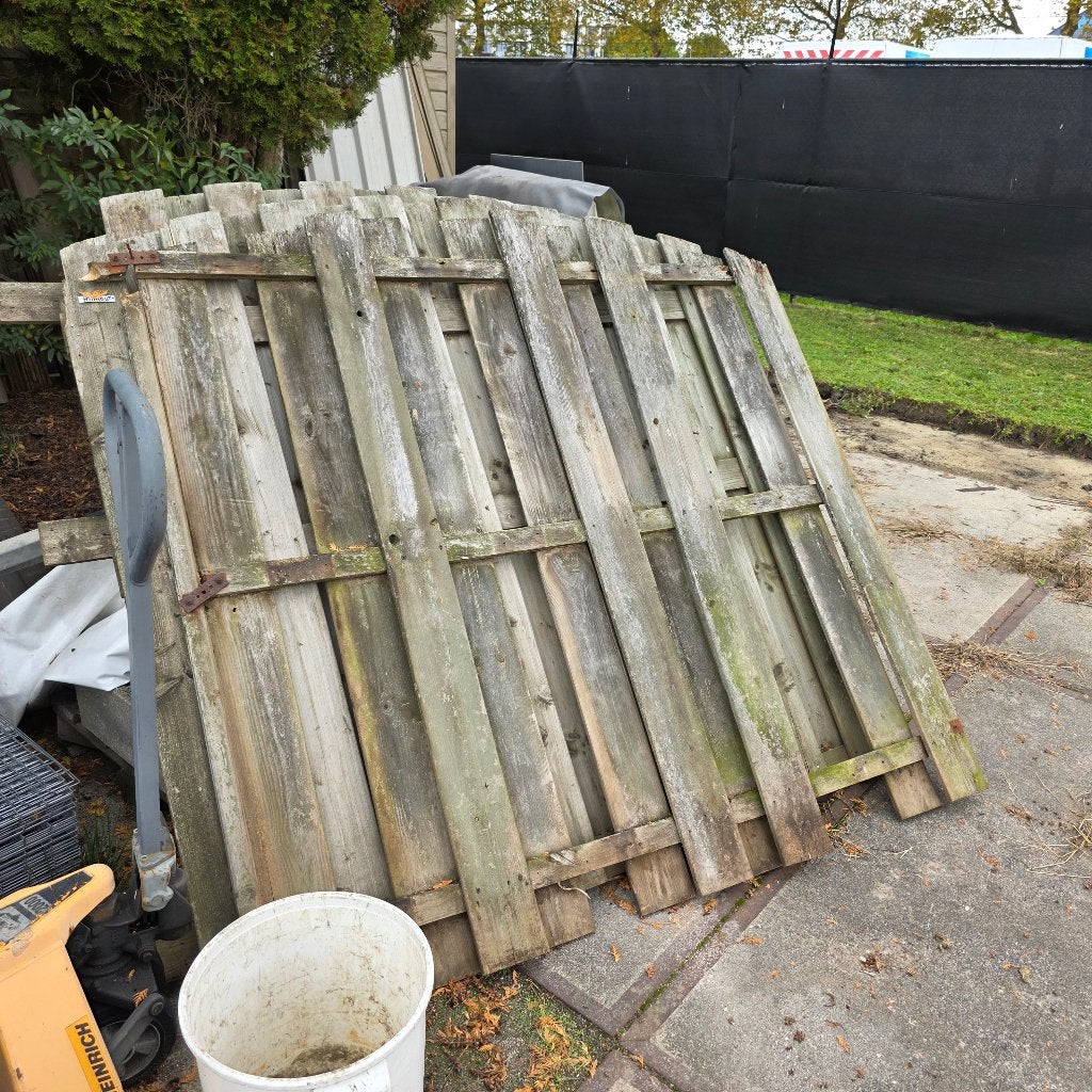 aantal geimpregneerde houten delen / planken van tuinscherm, Ophalen, Gebruikt, 200 cm of meer, 150 tot 200 cm