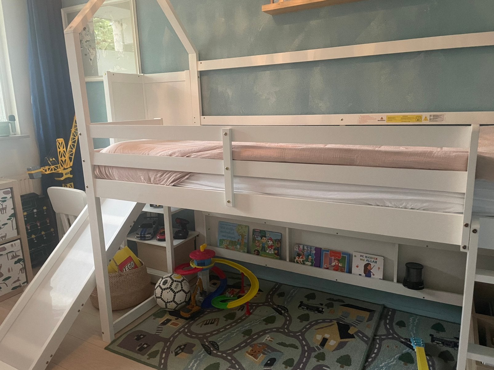 Hoogslaper met glijbaan, Ophalen, Zo goed als nieuw, Hoogslaper