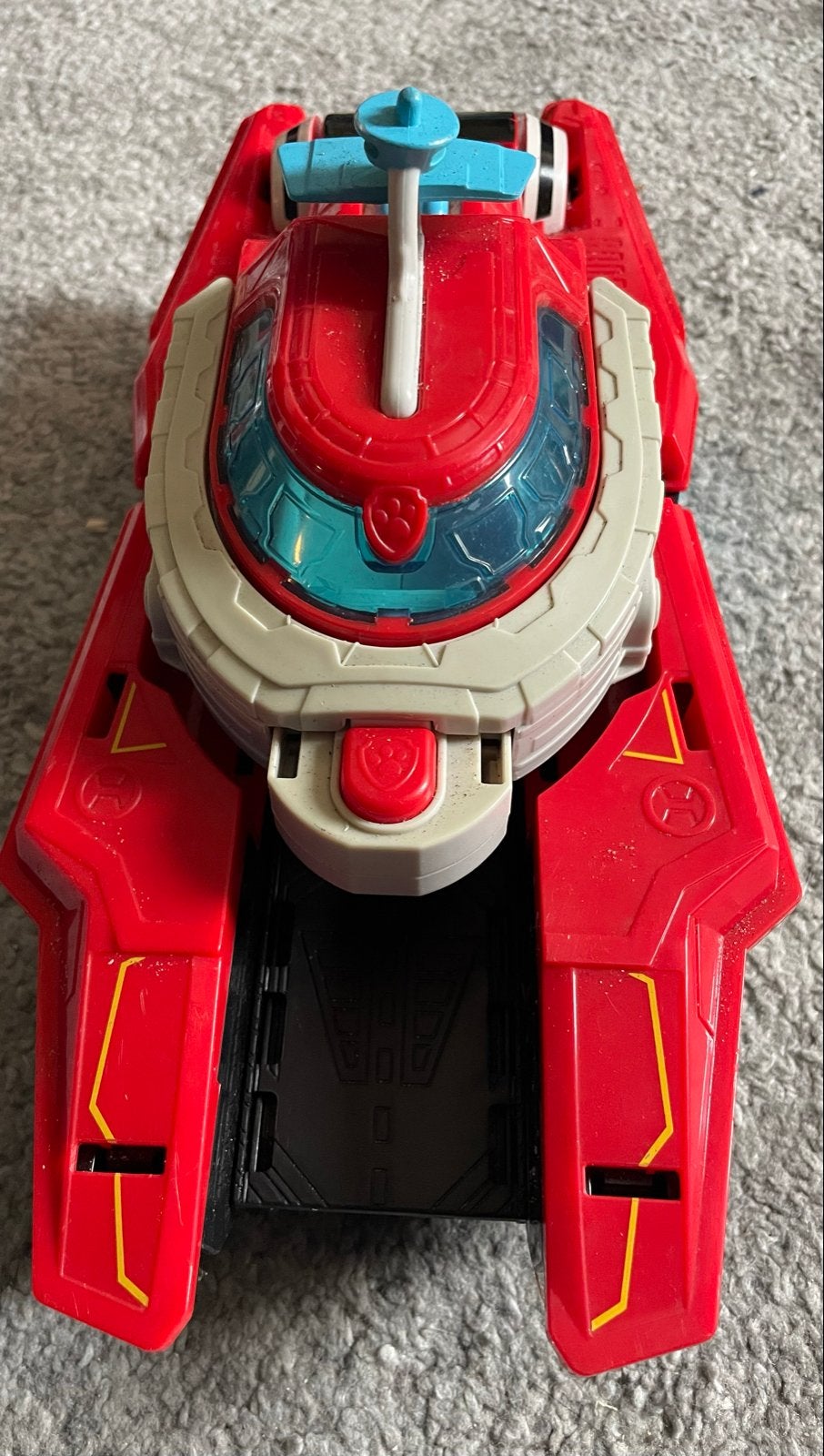 Paw Patrol Mighty Pups Super Paws Transforming Jet Command, Ophalen of Verzenden, Gebruikt, Jongen of Meisje