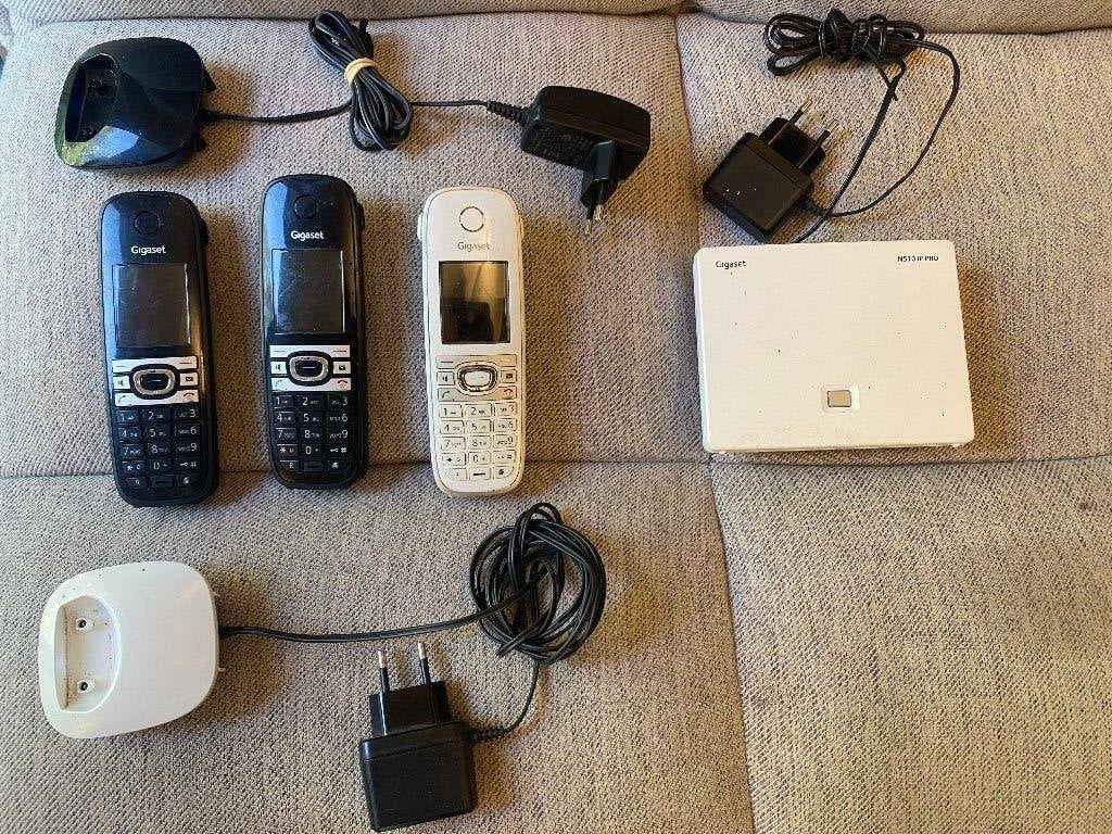 Gigaset N510 IP PRO VoIP/DECT set, Telecommunicatie, Ophalen of Verzenden, Gebruikt, 3 handsets, Stralingsarm