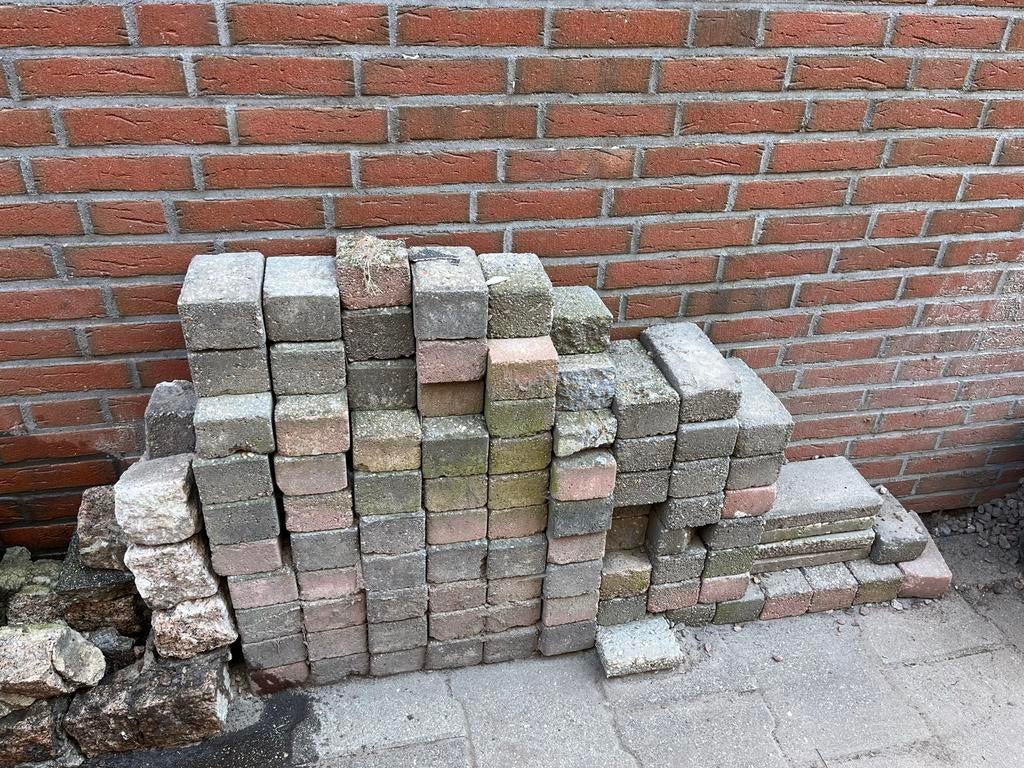 Gebruikte Klinkers voor Tuin of Oprit, Tuin en Terras, Tegels en Klinkers, Ophalen, Gebruikt, Klinkers, 10 m² of meer
