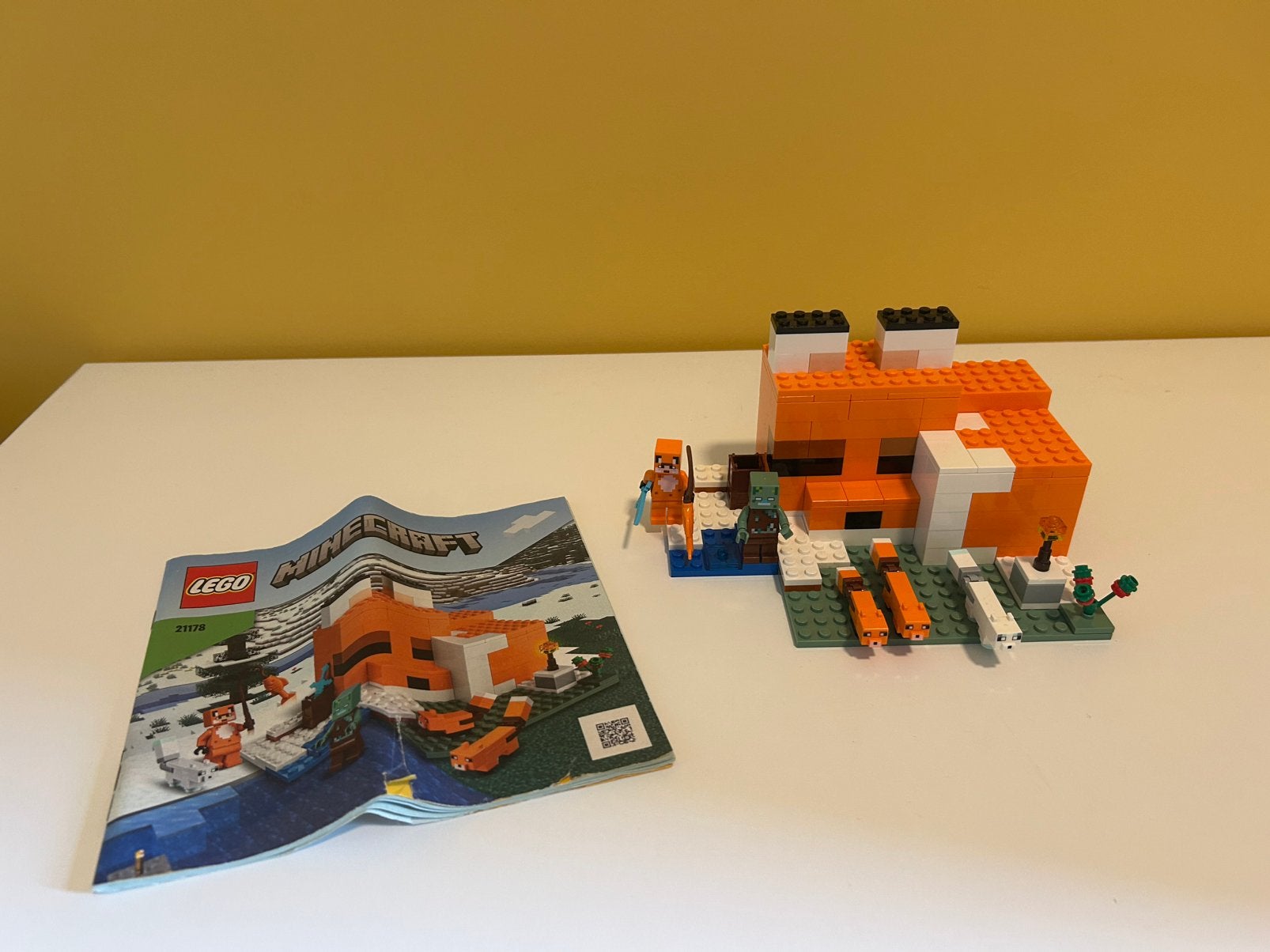 LEGO Minecraft 21178 - De Vossenlodge (compleet), Ophalen, Gebruikt