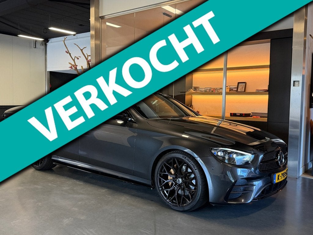 Mercedes-Benz E-klasse 200 AMG Nigt edt full option 2021 gar, Auto's, Automaat, Gebruikt, Euro 6, Bedrijf