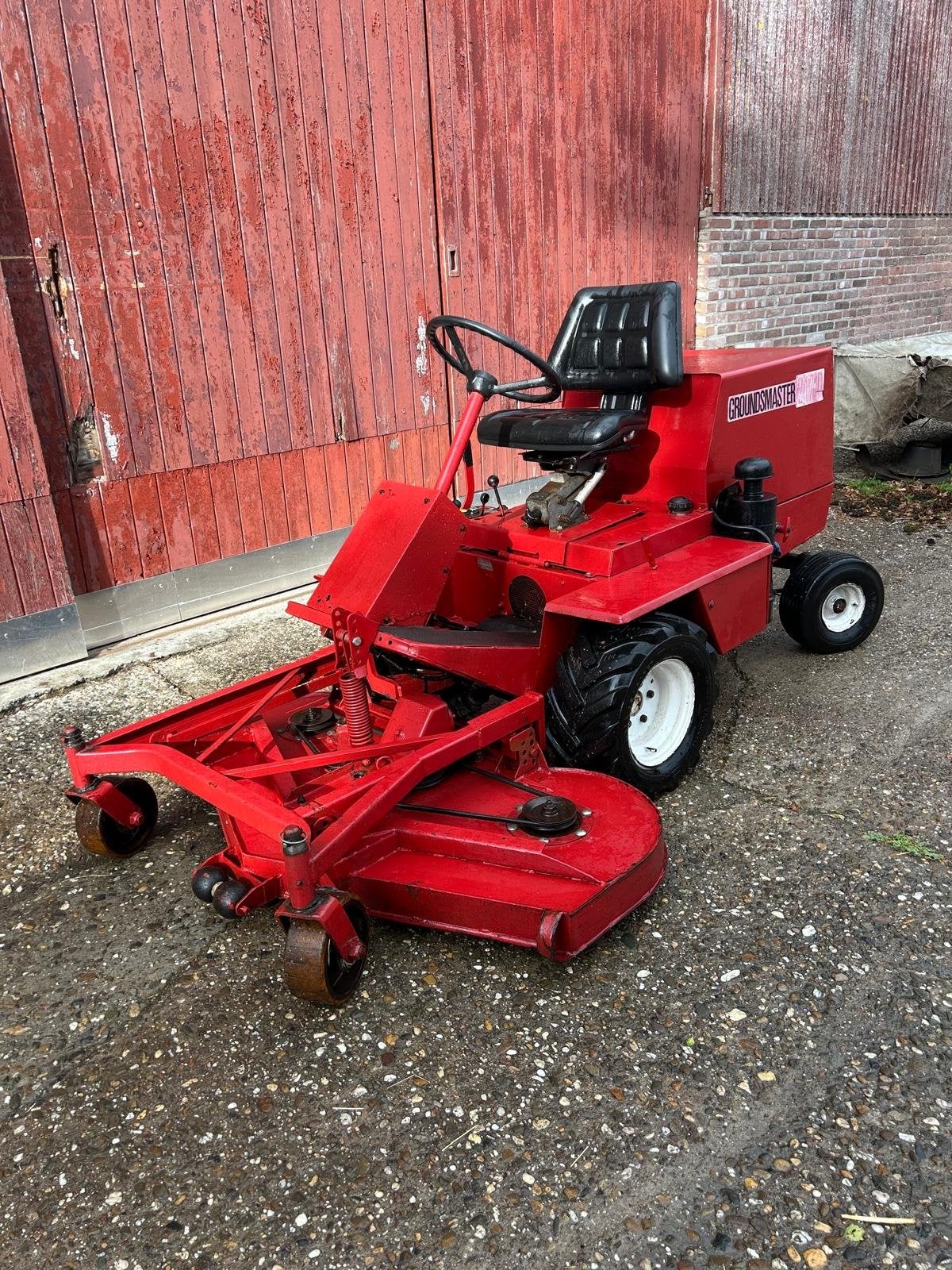 Toro Groundmaster zitmaaier, Tuin en Terras, Grasmaaiers, .., Gebruikt, Elektrische starter, Benzine-grasmaaier