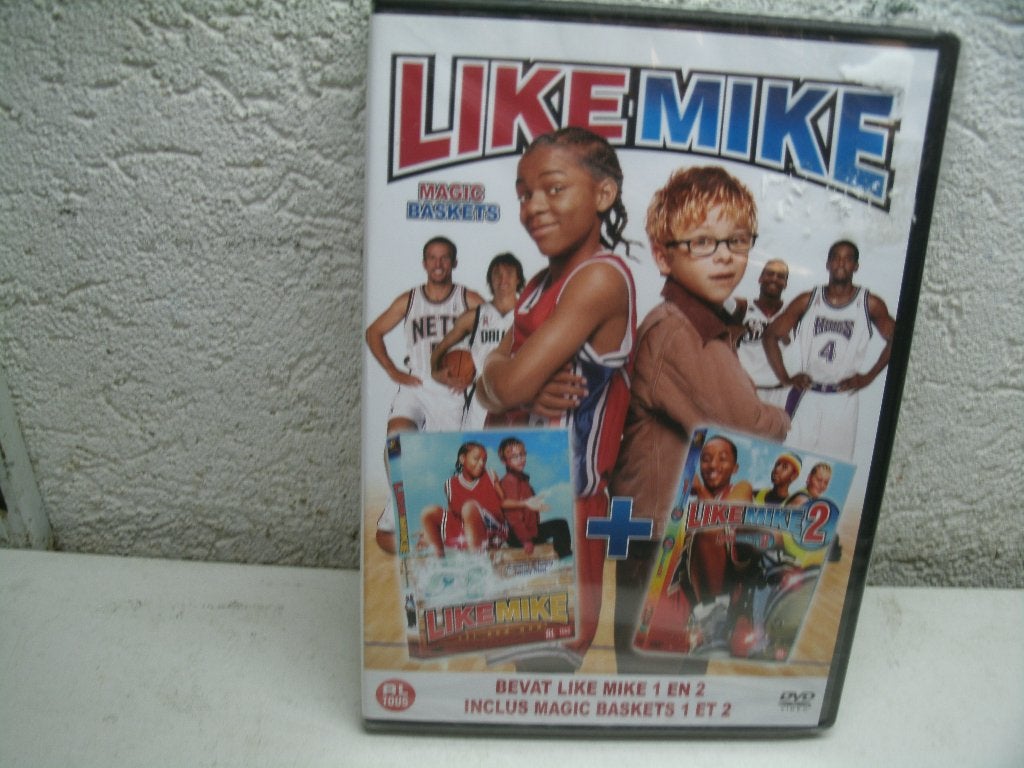 dvd 118k like mike 1+2, Alle leeftijden, Ophalen of Verzenden, Zo goed als nieuw