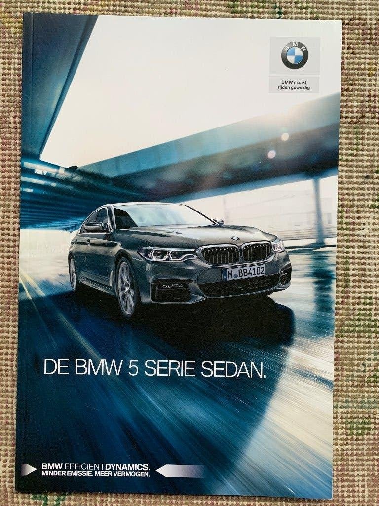 Nederlandse brochure BMW 5-serie sedan G30 2019 nieuw!, Nieuw, Ophalen of Verzenden, BMW, BMW
