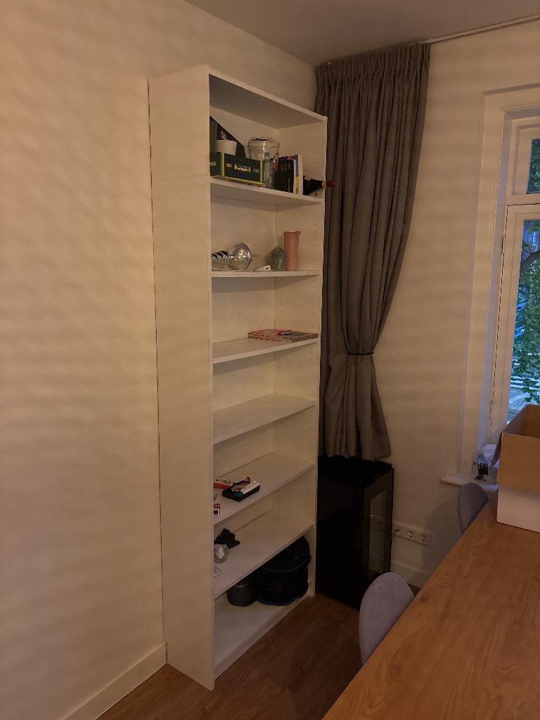 Witte Billy kast ikea, Ophalen, Met plank(en), Gebruikt, 200 cm of meer