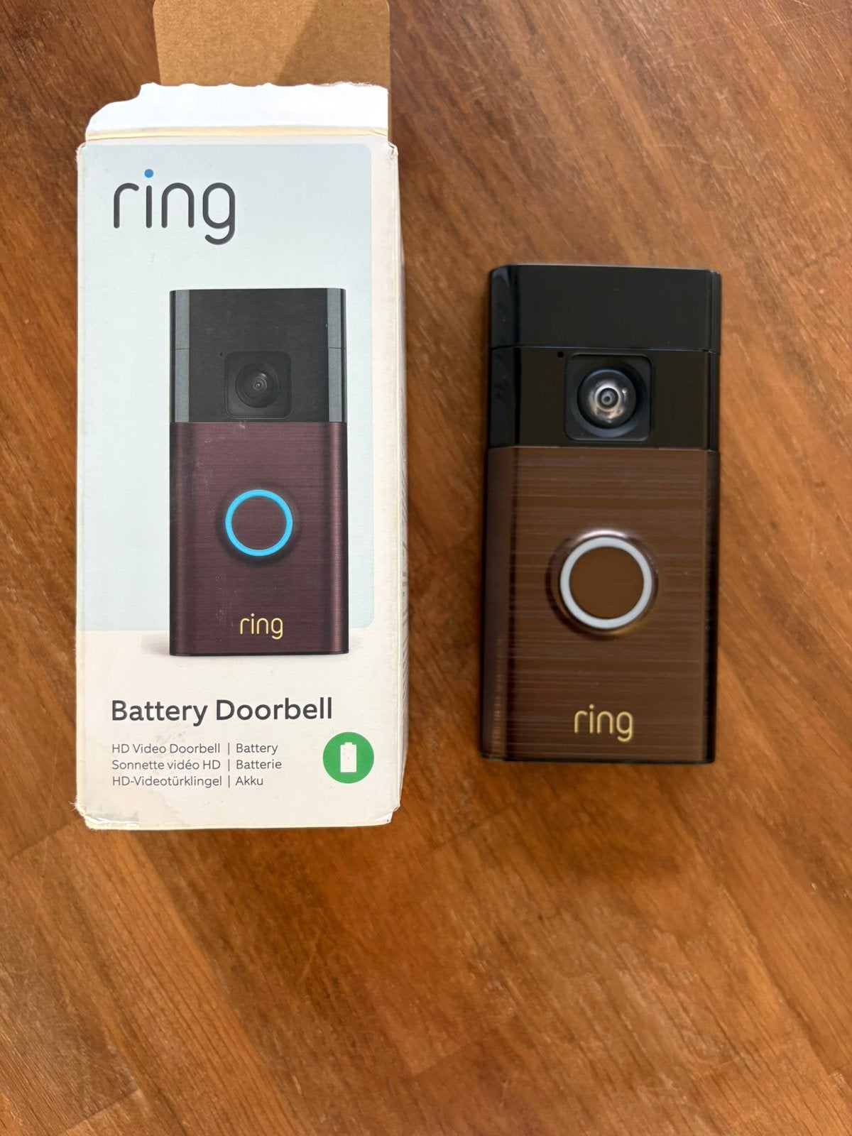 Ring video deurbel op batterij, Ophalen of Verzenden, Zo goed als nieuw