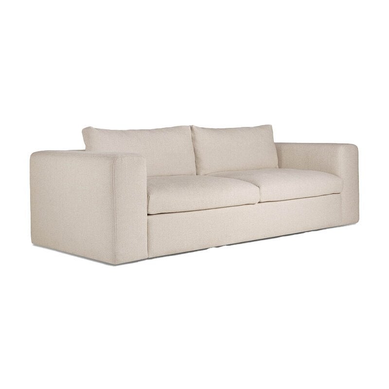 Ethnicraft Mellow 3-Zits Bank - Nieuw in doos, Ophalen, 75 tot 100 cm, Rechte bank, Stof