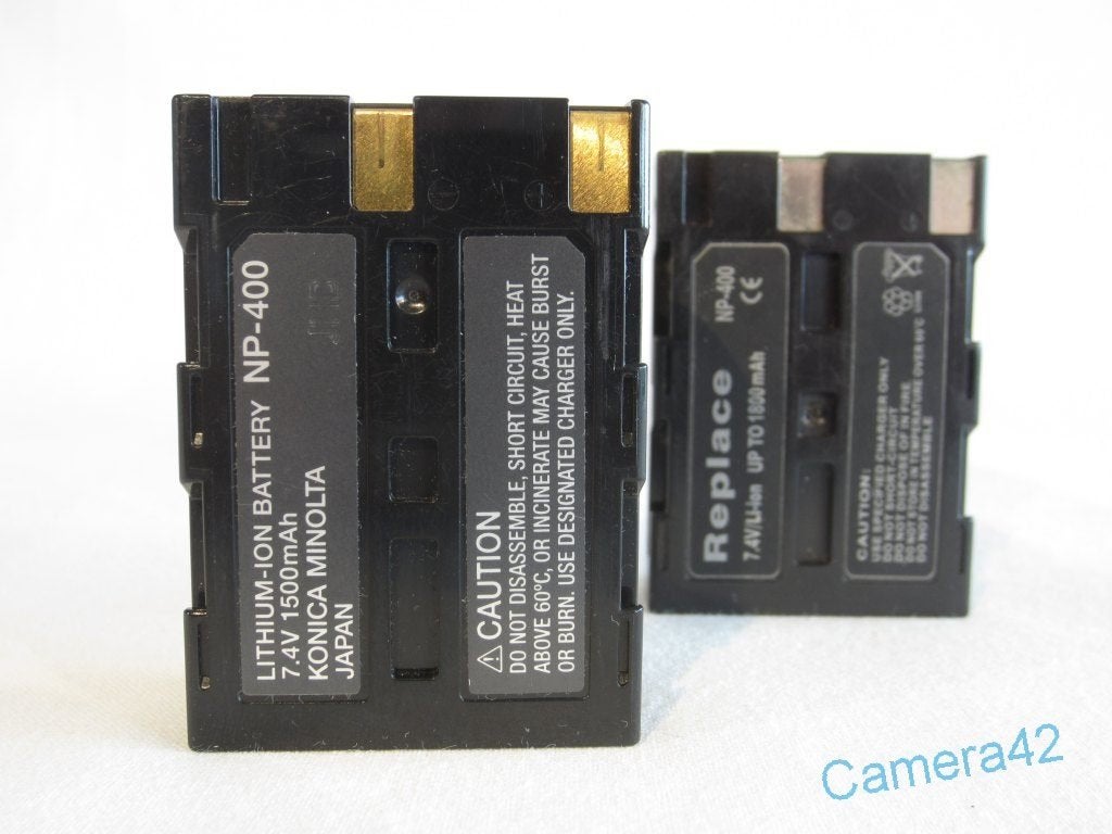 Konica Minolta NP-400 batterij accu, Gebruikt, Konica Minolta, Accu, Fabrikant.bestaat@niet.meer