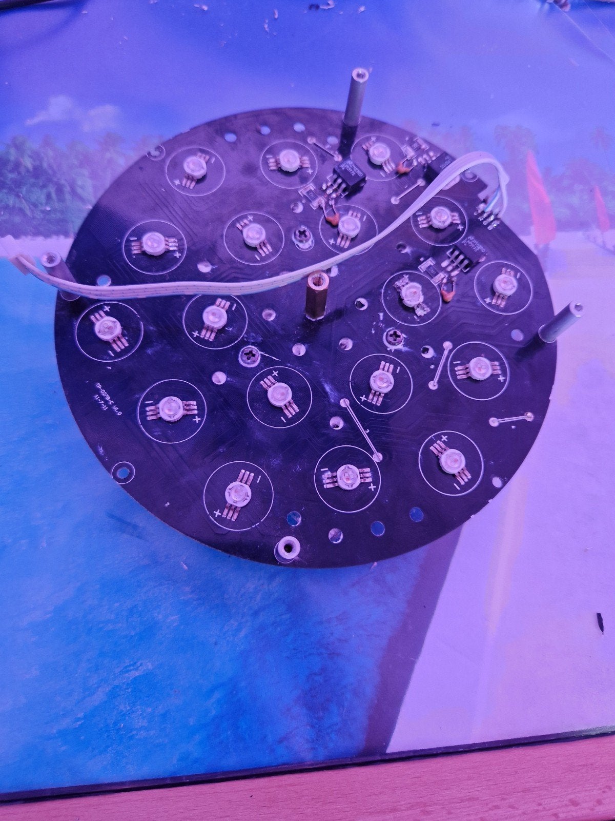 Showtec led par 64 short pro led board defect, Ophalen of Verzenden, Gebruikt