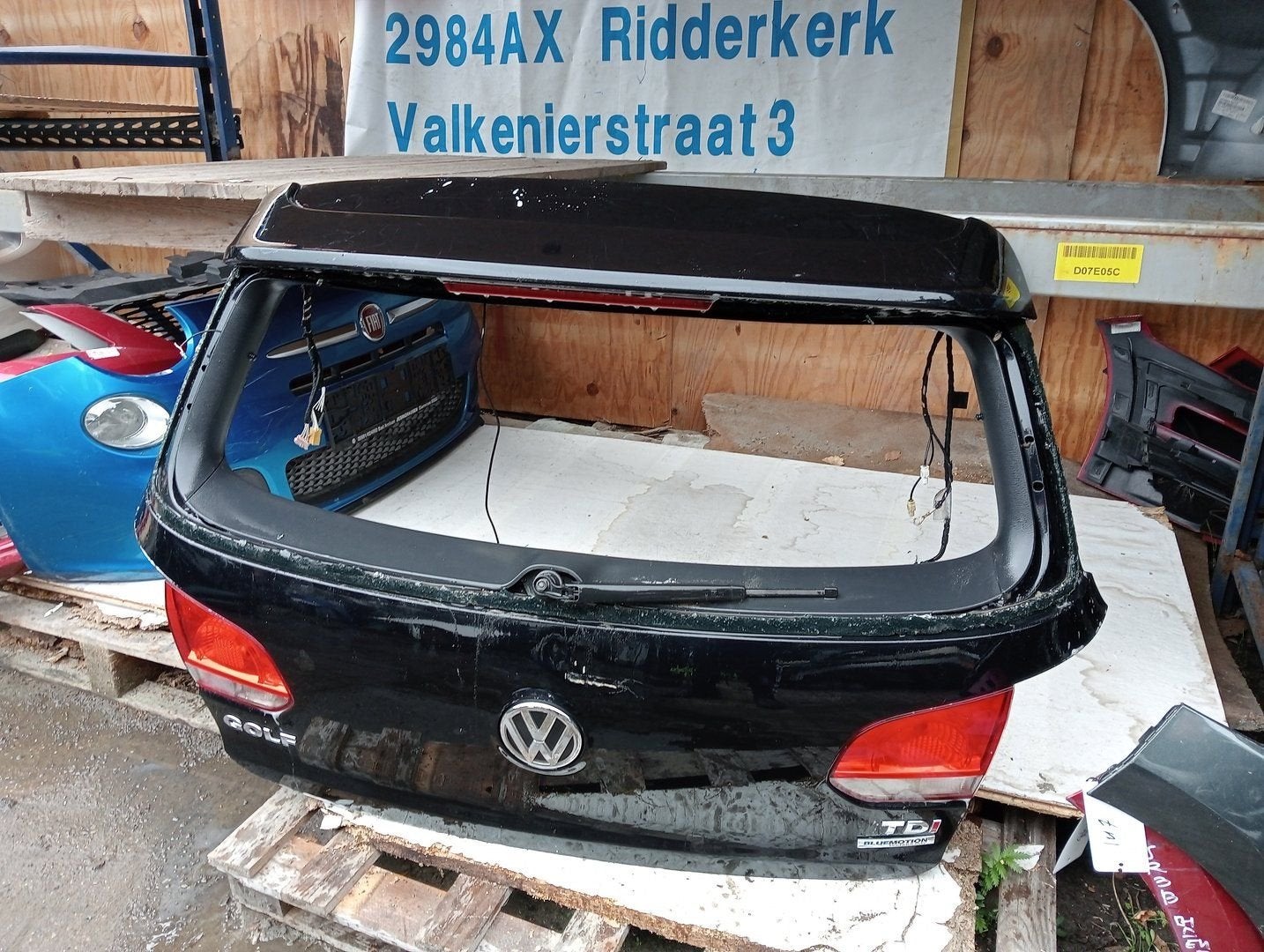 VW GOLF 6 Zwart achterklep, Gebruikt, Volkswagen, -, Ophalen of Verzenden