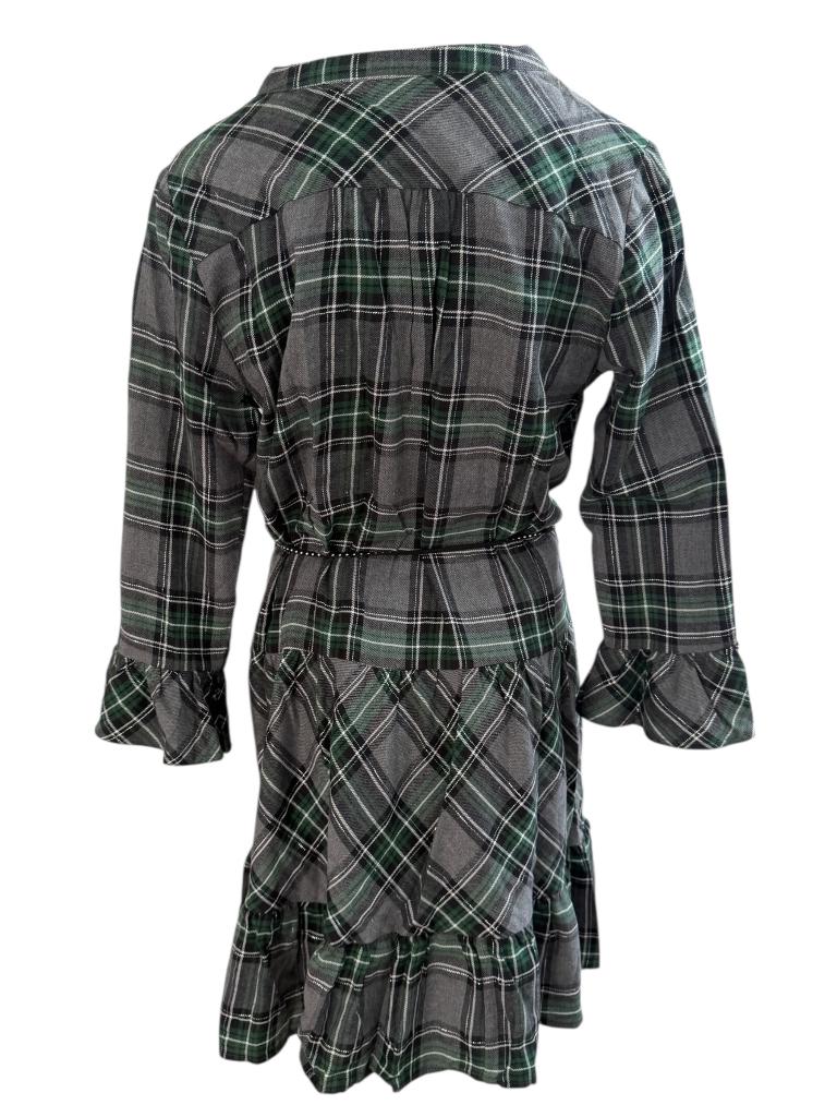 Moliin jurk M, Kleding | Dames, Jurken, Ophalen of Verzenden, Zo goed als nieuw, Onder de knie, Groen