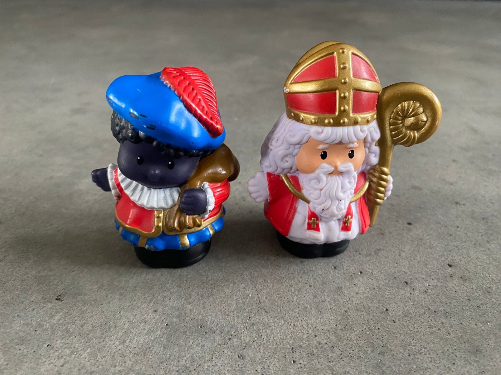 Fisher Price Little people set Sinterklaas en zwarte Piet, Ophalen of Verzenden, Zo goed als nieuw, Speelset