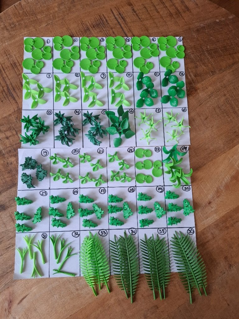 Playmobil 2 planten en groen onderdelen per vakje 0.50 euro, Kinderen en Baby's, Ophalen of Verzenden, Gebruikt