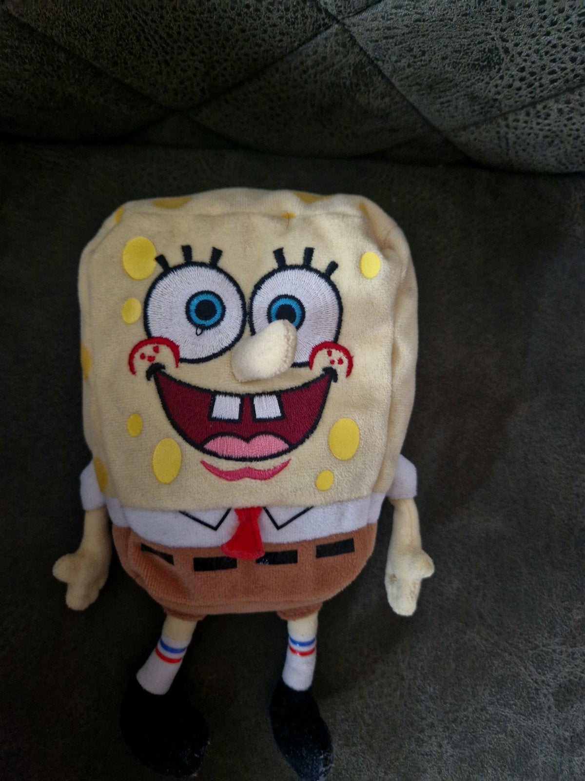 SpongeBob SquarePants knuffel van Ty, Gebruikt, Overige typen, Ophalen of Verzenden, Klein (minder dan 20 cm)