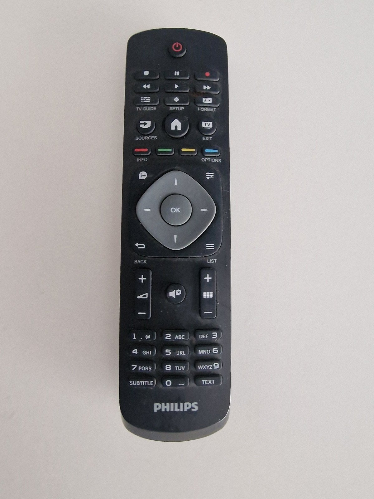 Philips afstandsbediening., Ophalen