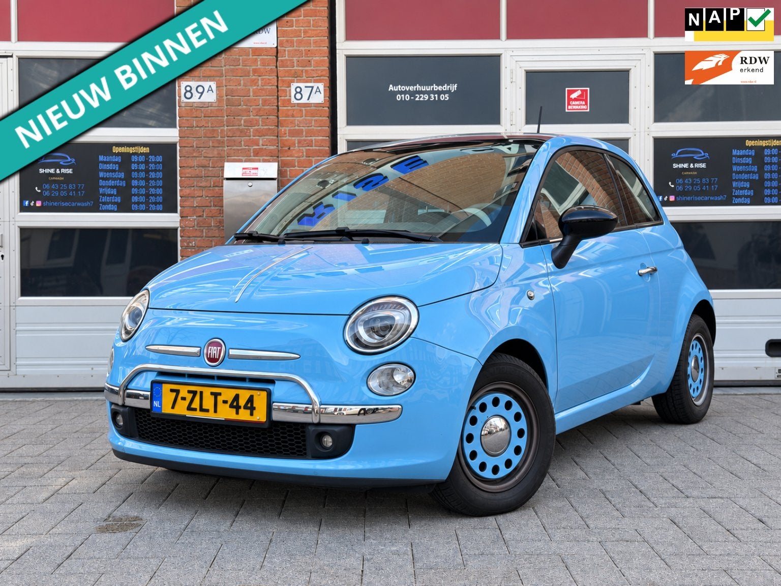 Fiat 500 0.9 TwinAir Lounge | Leder | Pano | NAP | Nieuw APK, Auto's, Voorwielaandrijving, 905 kg, Bedrijf, Handgeschakeld