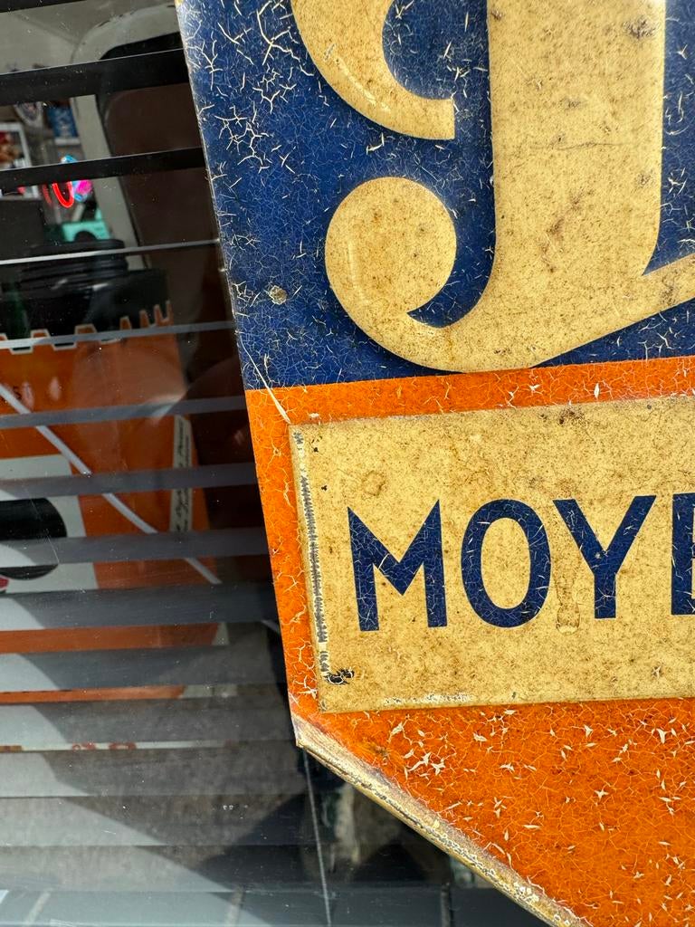 Vintage Torpedo Reclamebord - Fietsnaven, Antiek en Kunst, Curiosa en Brocante, Ophalen