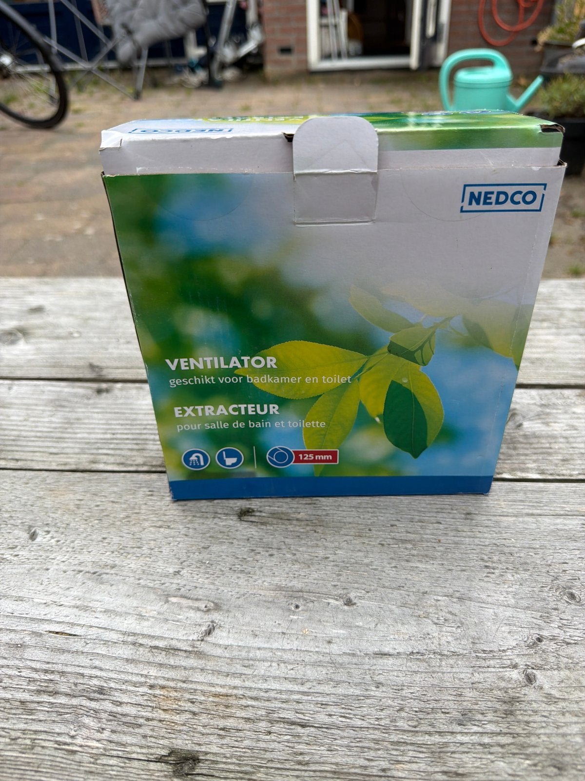 NEDCO Ventilator/Afzuiger 125mm voor badkamer/toilet, Ophalen of Verzenden, Nieuw, Ventilator en Afzuiger