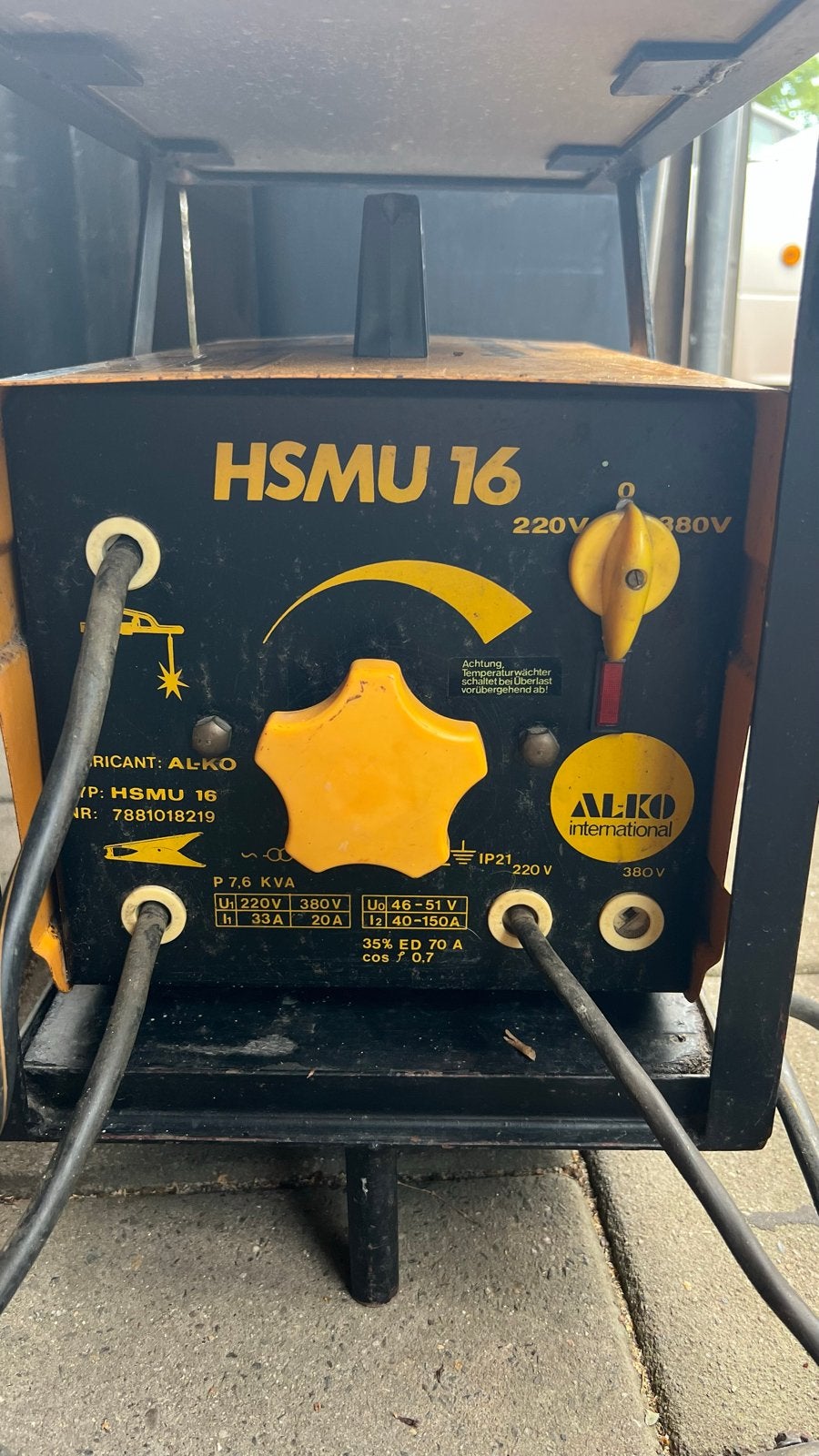 Alko HSMU 16 Lasapparaat, Ophalen, Gebruikt, 150 tot 250 ampère, Elektroden