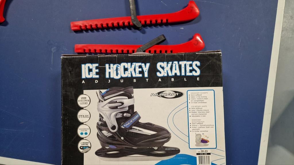 Nijdam verstelbare ijshockey skates junior maat 30-33, Ophalen of Verzenden, Gebruikt, IJshockeyschaatsen, Nijdam