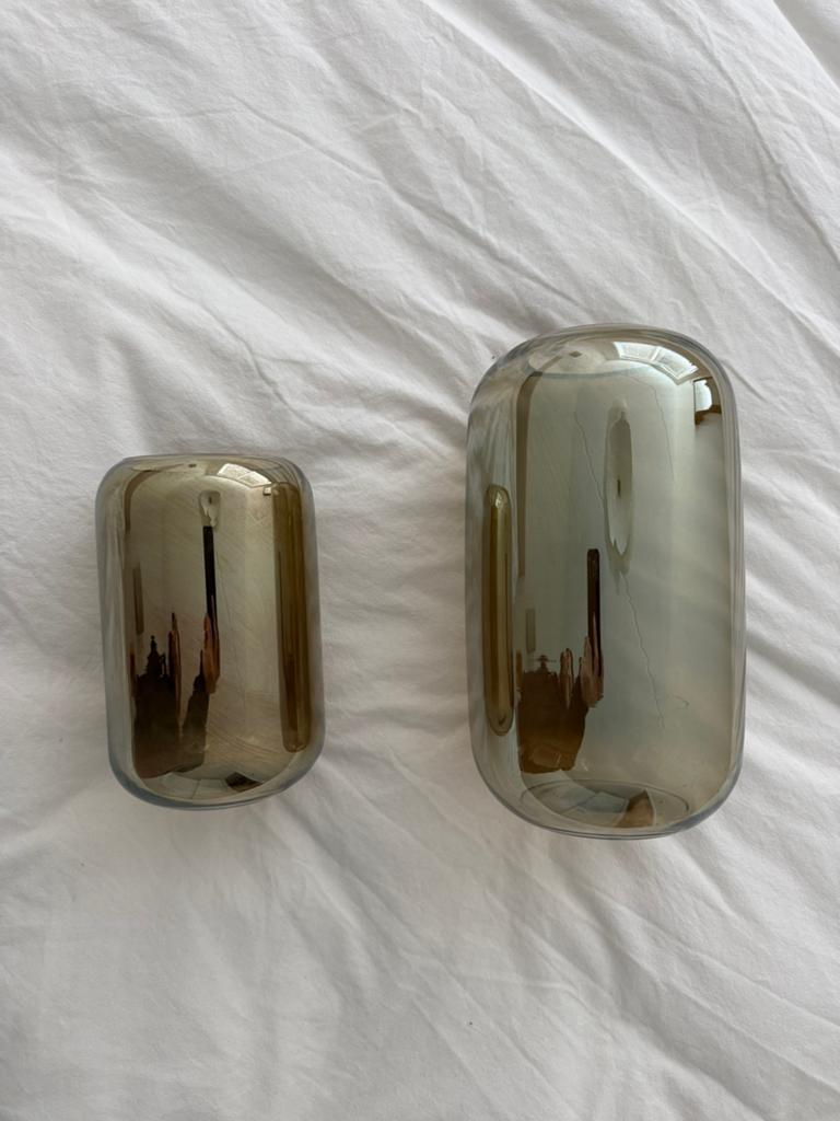 Zara Home vazen 2 stuks!, Ophalen, Zo goed als nieuw, Overige kleuren, Glas