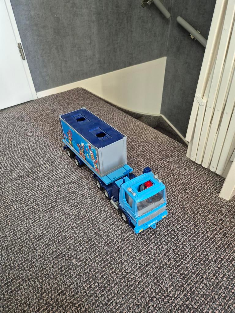 Plamobil oplegger met container., Ophalen of Verzenden