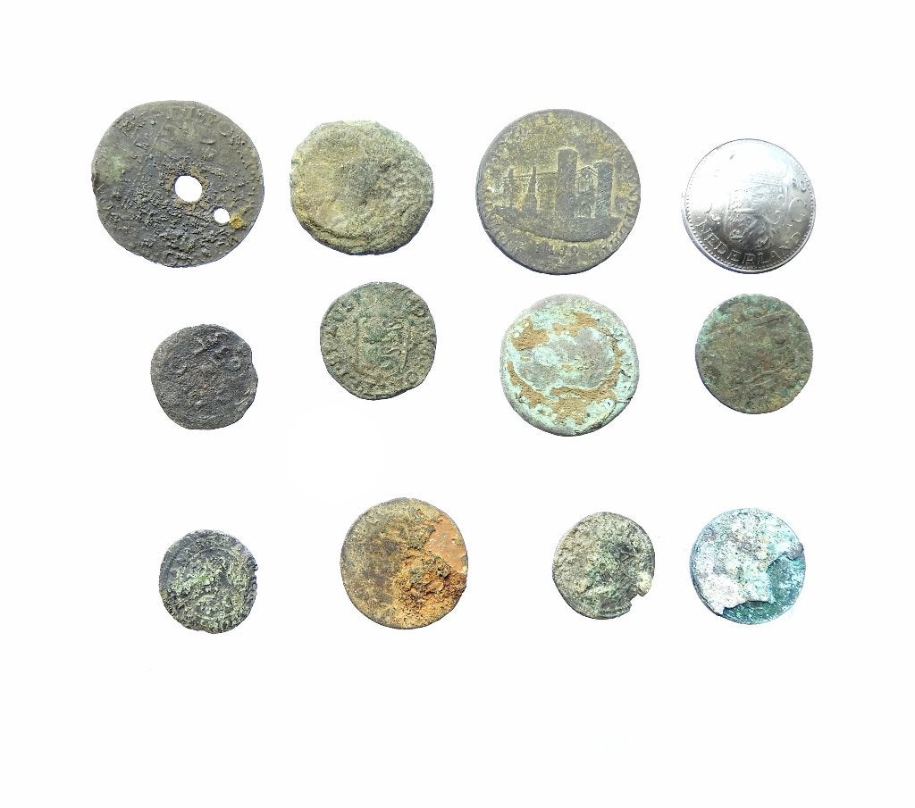 Verschillende munten     d969, Ophalen of Verzenden, Brons